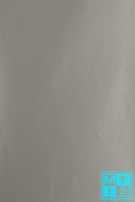 Inpakpapier Zilver Uni Cadeaupapier K2208- Breedte 50 cm - 100m lang