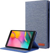 Case2go - Tablet hoes geschikt voor Samsung Galaxy Tab A 8.0 (2019) - Book Case met Soft TPU houder - Blauw