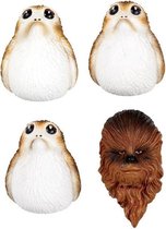 Aimants Funko Star Wars The Last Jedi: Chewbacca et Porgs 4 pièces