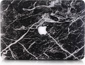 Lunso Geschikt voor MacBook Air 13 inch (2018-2019) cover hoes - case - Marble Cosmos