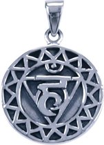 Zilveren Chakra Keel ketting hanger