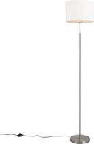 QAZQA vt - Moderne Vloerlamp | Staande Lamp - 1 lichts - H 1510 mm - Wit -  Woonkamer | Slaapkamer | Keuken