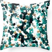 | Kussens | Kussenhoes | Kussenhoes Turquoise Dots | 45 x 45 cm met rits