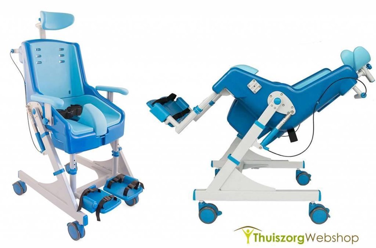 Douche/toiletstoel Seahorse Plus- M - liners 3+4 - V-gordel - van 10 tot 15 jaar