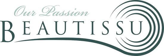 Logo van Beautissu, met de tekst 'Our Passion Beautissu'.