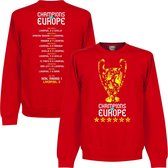 Liverpool Trophy Champions of Europe 2019 Road to Victory Sweater - Rood - S
