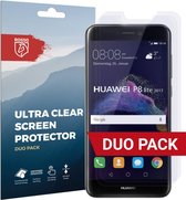 Rosso Screen Protector Ultra Clear Duo Pack Geschikt voor Huawei P8 Lite (2017) | TPU Folie | Case Friendly | 2 Stuks