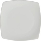 Olympia Whiteware vierkante borden met afgeronde hoeken | 30,5x30,5 cm | 6 Stuks