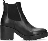 Sacha - Dames - Zwarte chelsea boots met hak - Maat 42