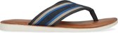 Sacha - Heren - Blauwe slippers met strepen - Maat 41