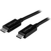 StarTech.com USB-C kabel - 1 m - USB 3.1 (10Gbps) - USB-kabel - USB-C (M) naar USB-C (M) - USB 3.1 - 1 m - zwart - voor Apple MacBook