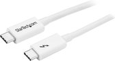 StarTech.com Câble Thunderbolt 3 USB-C 20 Gbps Compatible Thunderbolt, USB et DisplayPort 1 m blanc