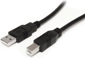 USB A to USB B Cable Startech USB2HAB30AC Black