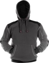 Dassy Indy Sweater met kap 300318 - Antracietgrijs/Zwart - M