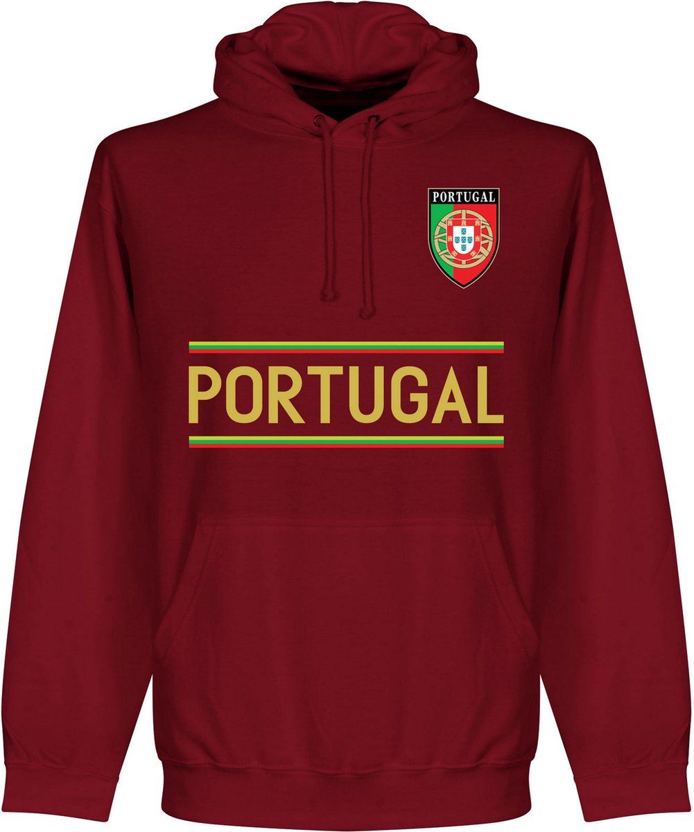 Portugal Team Hoodie - Bordeaux Rood - XXL