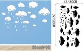 3D Sticker Decoratie Mooi Cloud Muurtattoo Wolken Sticker - Kid Slaapkamer Wanddecoratie Babykamer Decal Muurschildering DIY Home Decor Vinyl - Cloud10 / Large