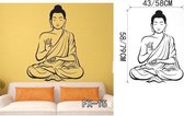 3D Sticker Decoratie Poster Klassieke religie Boeddhisme Boeddha Muurstickers Home Decor Verwijderbare Vinyl Art Sticker voor de woonkamer - FX15 / S