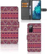 GSM Hoesje Geschikt voor Samsung Galaxy S20FE Bookcase Aztec Purple