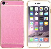 CoolSkin Lederen Hoesje - Kunstleer - Telefoonhoesje voor iPhone SE 2020/8/7 - Roze