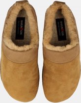 Haflinger Snowbird - gevoerde pantoffel - Leer - Maat 39 - Gevoerd, Lamsleer, buitenzool met profiel