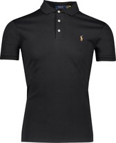 Polo Ralph Lauren  Polo Zwart Aansluitend - Maat S - Heren - Lente/Zomer Collectie - Katoen