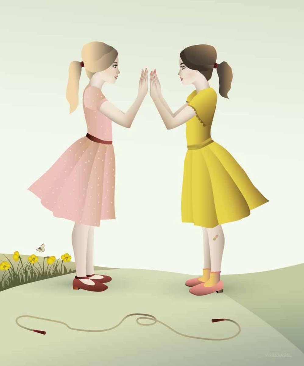 ViSSEVASSE Hand-Clapping Girls - Poster - M