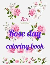 Rose day coloring book