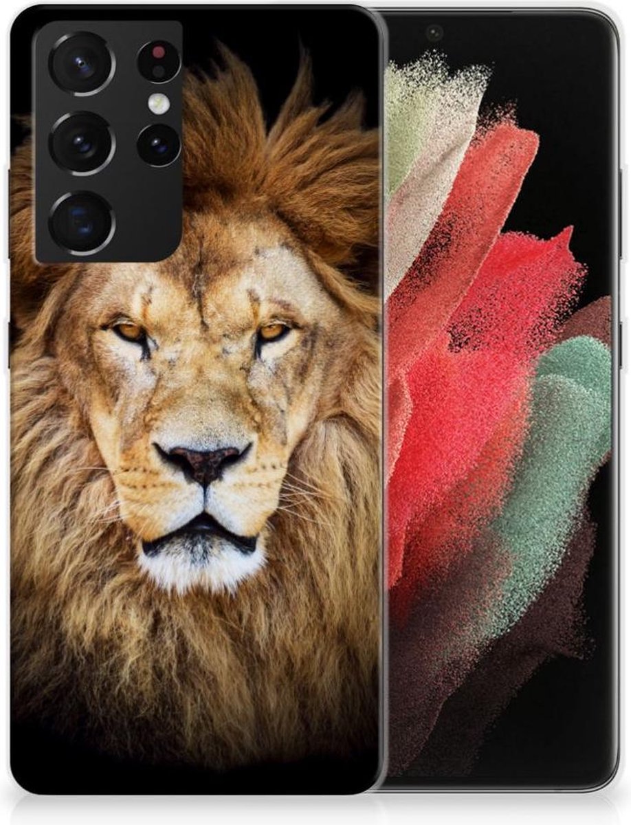Samsung Galaxy S21 Ultra TPU Hoesje Leeuw