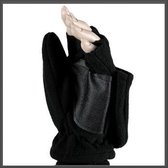 Fleece Jagers Handschoenen Zwart S/M | Maat S/M