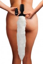Bundle - Tailz - Vibrerende Anaal Plug Met Vossenstaart - Wit met glijmiddel