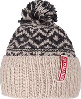 SHAKALOHA Gebreide Wollen Muts - Backx Beanie Mrn BeigeAntra