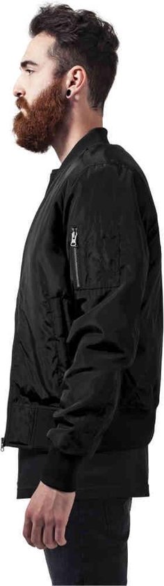 Urban Classics - 2-Tone Bomber jacket - S - Zwart