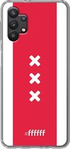 6F hoesje - geschikt voor Samsung Galaxy A32 5G -  Transparant TPU Case - AFC Ajax Amsterdam1 #ffffff