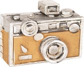 Clayre & Eef Decoratieve Magneet 6*4 cm Bruin Kunststof Camera Koelkast Magneet