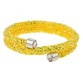 Melady Kralen Armband Ø6-7cm (2mm) Geel Glas Rond Armband Dames