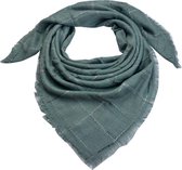 Clayre & Eef sjaal 130x130cm groen