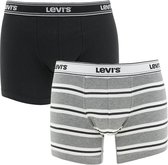 Levi's sporty stripe 2P zwart & grijs - XXL