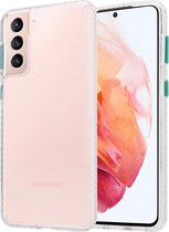 Shieldcase Samsung Galaxy S21 TPU hoesje - transparant / groen