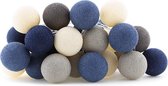 Cotton Ball Lights regular lichtslinger blauw - Steel blue 35