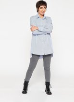 LOLALIZA Oversized overhemd met strepen - Marine Blauw - Maat 36