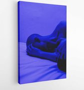 Person lying on wearing earring  - Modern Art Canvas - Vertical - 3693050 - 40-30 Vertical