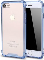 iPhone SE (2020) / 7 / 8 bumper case TPU + acryl - transparant blauw