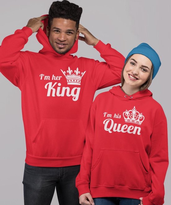 Sweat à capuche King Queen R His King M
