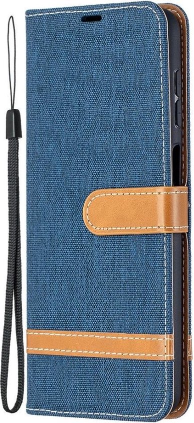 Housse Samsung Galaxy A12 Denim Book Case - Blauw