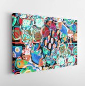 Creative seamless pattern with beautiful bright abstract shapes. Colorful texture for any kind of a design. Graphic abstract background. Contemporary art. Trendy modern style. - Modern Art Canvas - Horizontal - 1658659960 - 40*30 Horizontal
