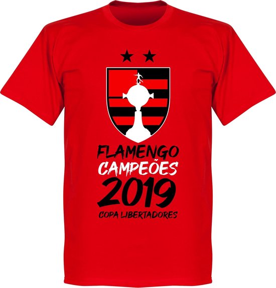 Flamengo 2019 Copa Libertadores Champions T-Shirt - Rood - 4XL