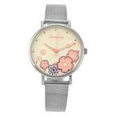 Melady Horloge voor Vrouwen Roze Kunststof Bloemen Rond Horloge Dames Horloge Meisjes