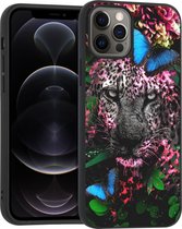 iMoshion Design voor de iPhone 12, iPhone 12 Pro hoesje - Jungle - Luipaard