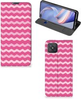 GSM Hoesje ontwerpen OPPO Reno4 Z 5G Fotohoesje Waves Pink