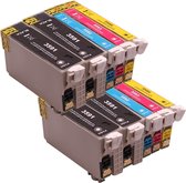 Set 10x huismerk inkt cartridge voor Epson 35XL voor Epson WorkForce Pro WF-4720 WF-4720DWF WF-4725 WF-4730 WF-4730DTWF WF-4735 WF-4735DTWF WF-4740 WF-4740DTWF van ABC